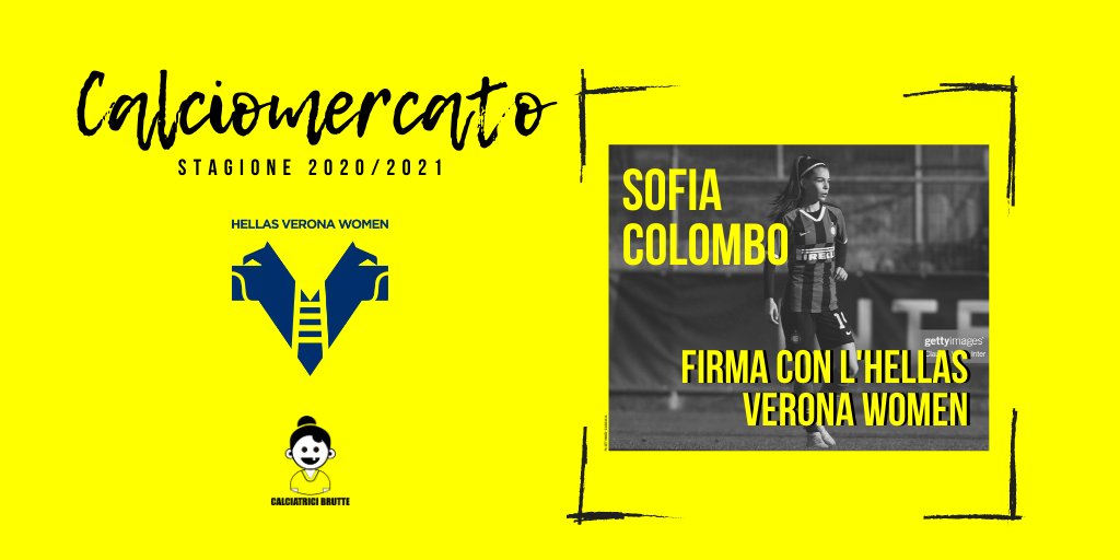 calciatricbrutt's tweet photo. Altro prestito in arrivo dall'Inter Women, la giovanissima centrocampista bergamasca #SofiaColombo firma con l'@HellasVeronaFC
Good luck 💥💥💥
#calciatricibrutte #calciomercato #calciofemminile #serieAfemminile https://t.co/7TDIWt9UX1