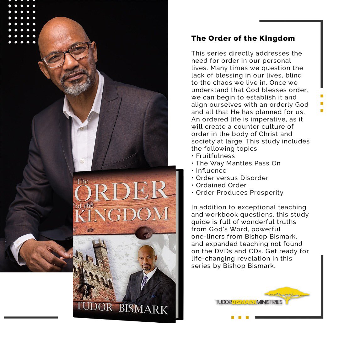 TudorBismark's tweet photo. THE ORDER OF THE KINGDOM - This series directly addresses the need for order in our personal lives.

Get your copy of the book or the curriculum at https://t.co/ZIBoWiaf3I or on Amazon 

#BTB #TBM #OOTK #2020 https://t.co/qSptRWCVvK