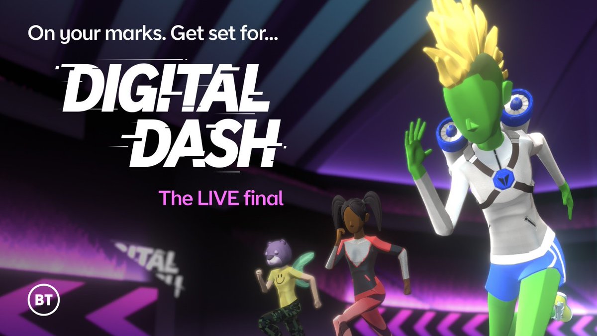 WendySycamore's tweet photo. Join our hosts @REGYATES and @damekellyholmes today from 16:30 on the BT YouTube channel for a sports day like no other. Download the game at https://t.co/MBShU0saQy #SkillsForTomorrow #btdigitaldash https://t.co/PNtUmZHbn1