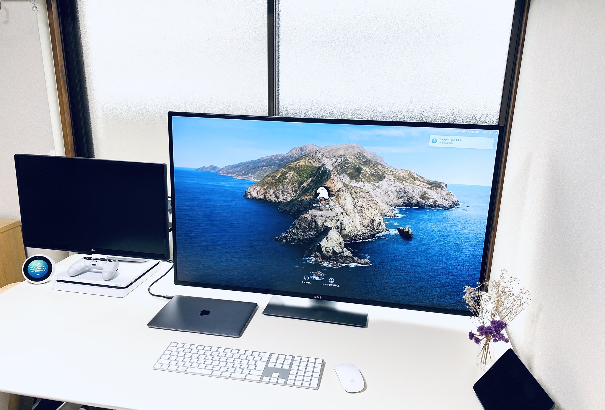 青田努 43インチ けっこう良いです Excel Miro マインドマップが一目で見やすく Usb Cでディスプレイからmacに直接電源供給できるのでケーブルは1本でスッキリ ディスプレイからスピーカー 出力も可能 Ps4も綺麗に写る 給付金の使い道として悔いなし