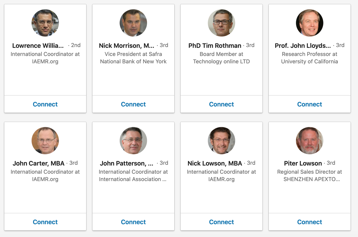 A  #LinkedIn organization and  #Twitter account for IAEMR was also created. We believe they use the fake employee accounts on LinkedIn to contact their targets and send them link to the download page. 2/7