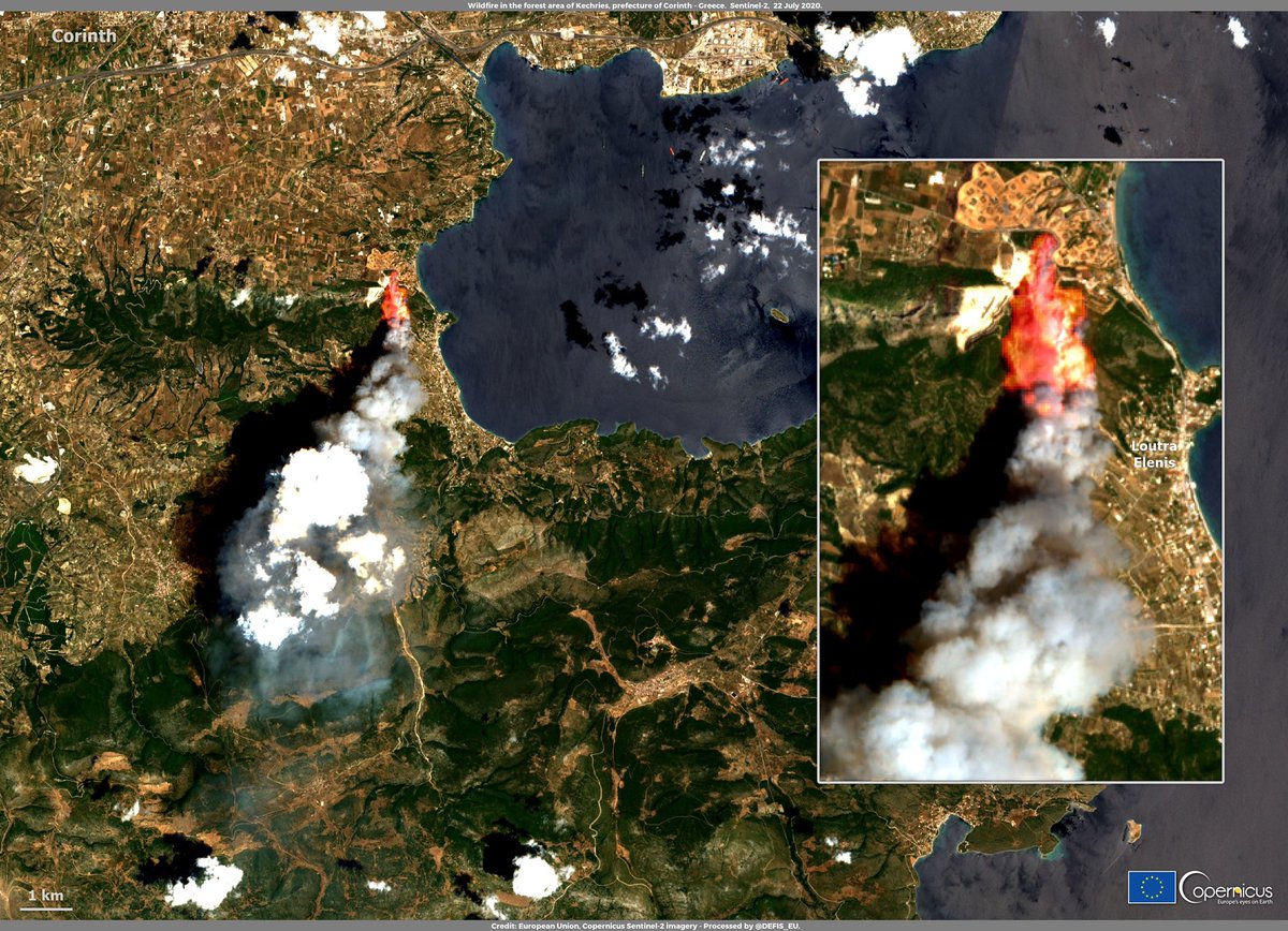 annamaria_84's tweet photo. Wildfire in a forest area near Kechries, #Corinth 🇬🇷
Image acquired by #Sentinel2 &amp; processed by @defis_eu available ➡️https://t.co/agAhq4m8aw #Πυρκαγιά #Κεχριές https://t.co/XCpql8z676
