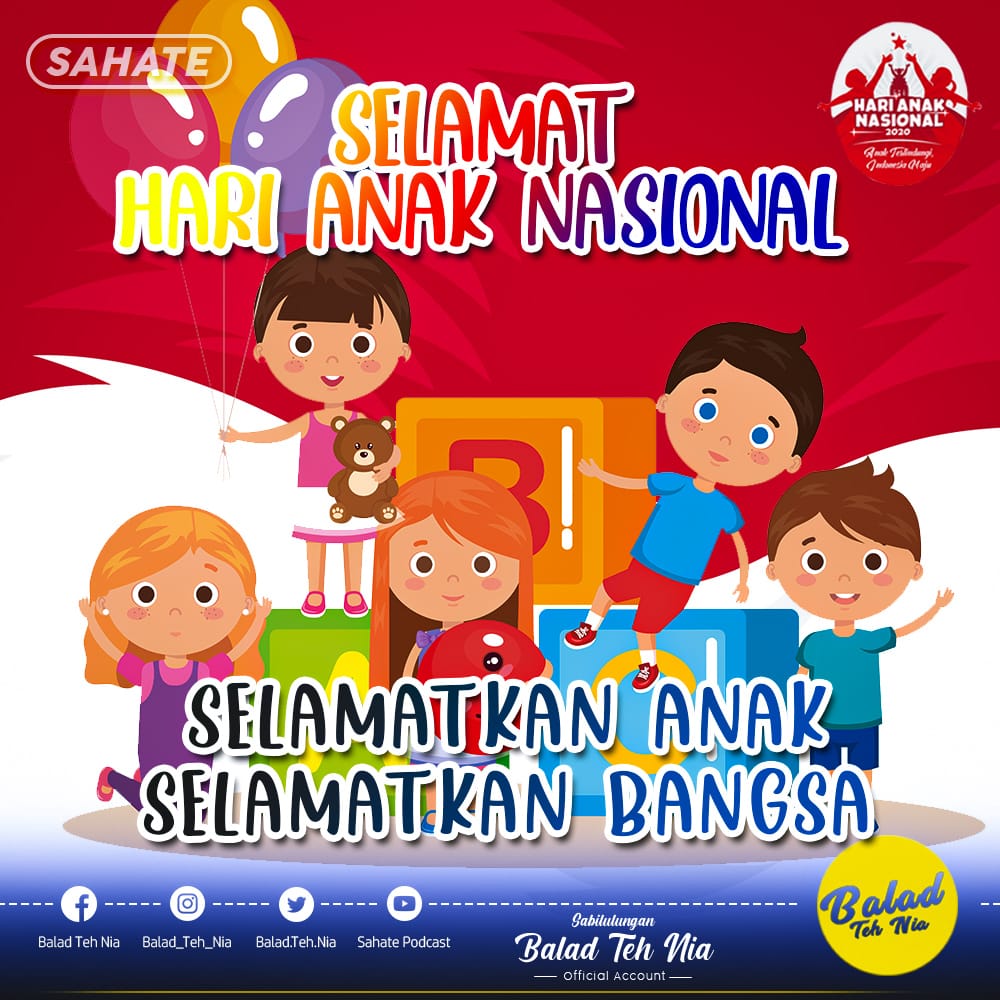 balad_teh_nia's tweet photo. Anak adalah bintang, anak adalah pelangi.
.
.
Selamat Hari Anak Nasional ๐ฅฐ
.
.
#sahate #baladtehnia #HariAnakNasional2020 https://t.co/U0kYyLuFTl