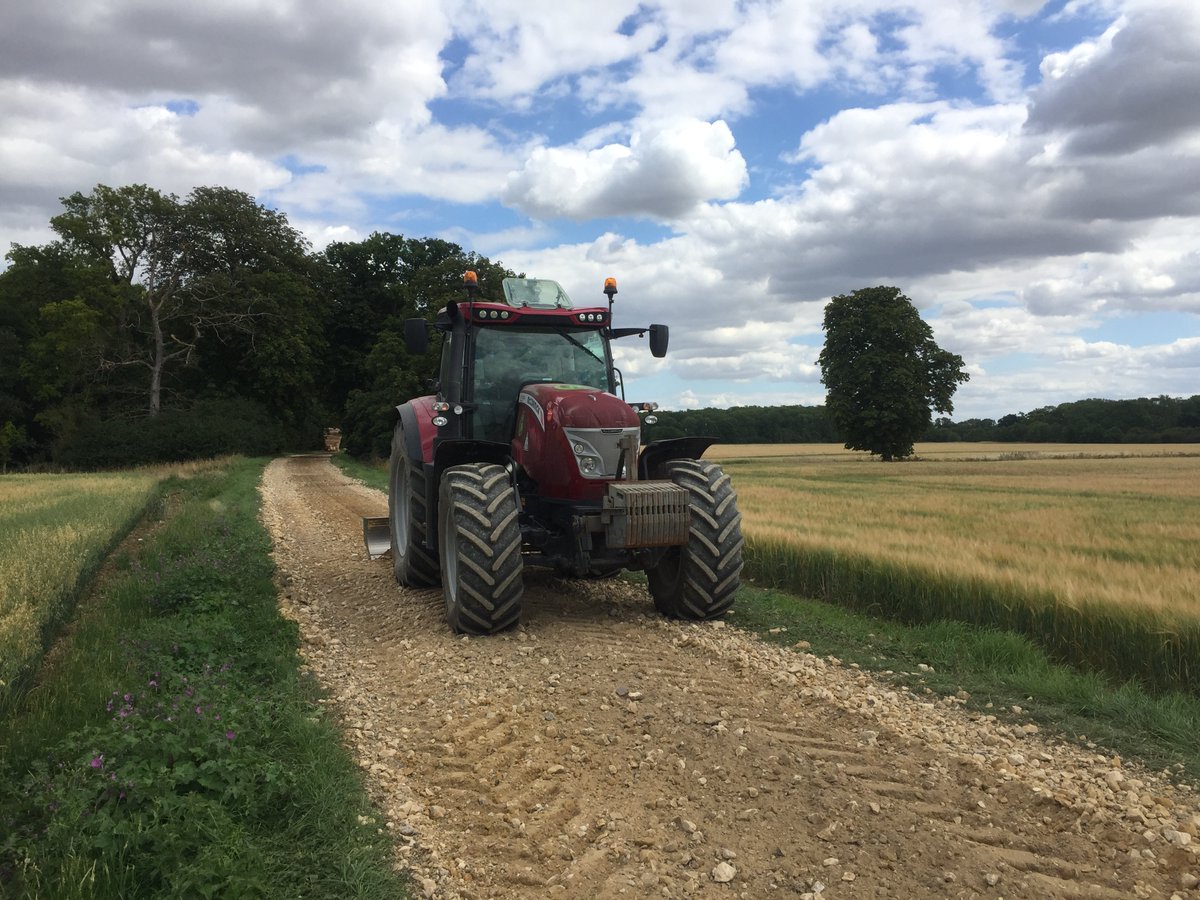 WilliamMorfoot's tweet photo. Giving these #farm #tracks a makeover this week. Our #kirpy Track recycling machine rejuvenates tired track and re-uses existing material where it is already present. All ready for carting the harvest in from the surrounding fields in a few weeks time. https://t.co/Rk2sx5zz4U