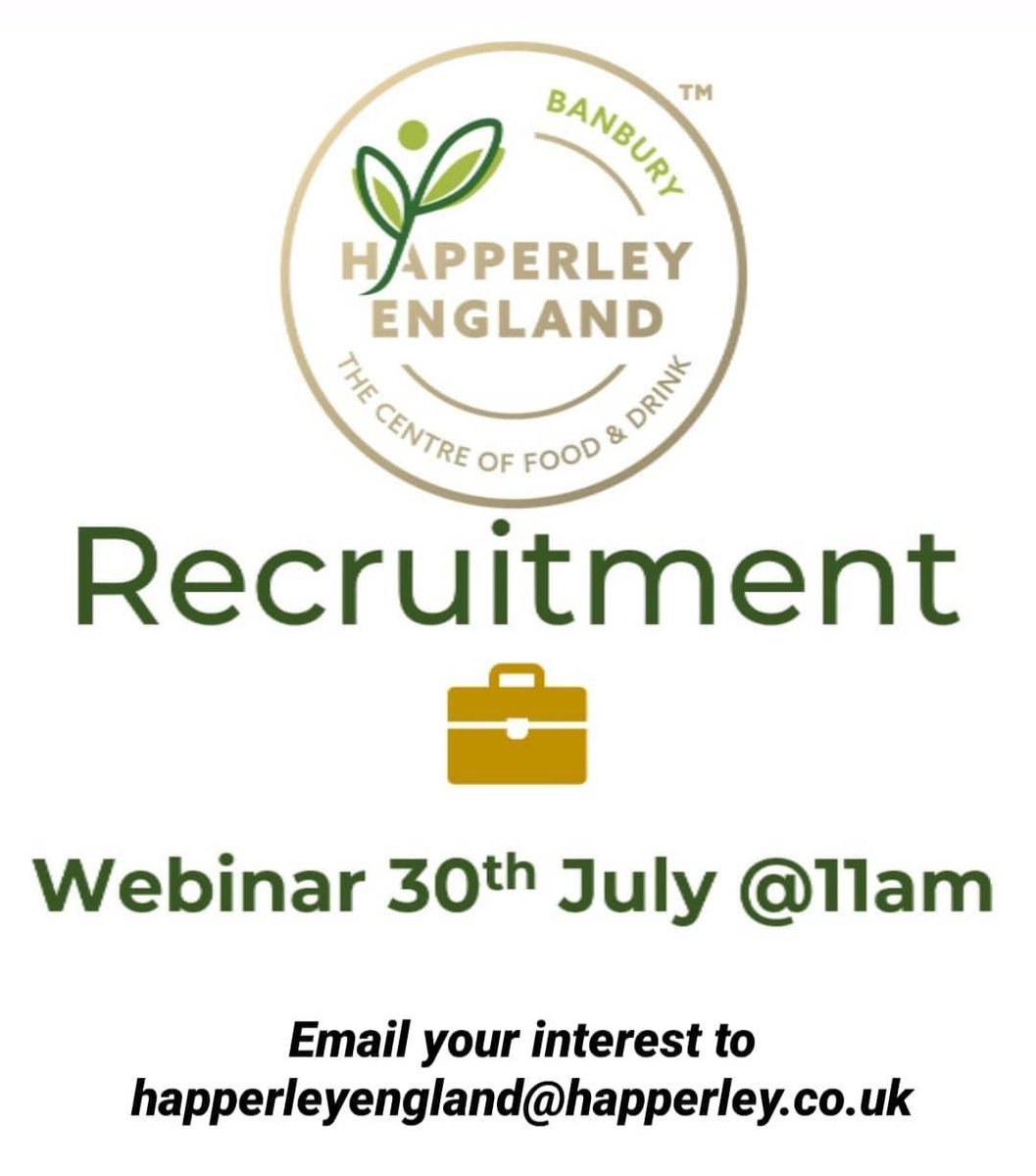 HapperleyHQ's tweet photo. Don't forget to register your interest in our recruitment opportunities at Happerley England in Banbury #foodstories  
For more information, visit: https://t.co/AyHe7w4CLD https://t.co/tmVbGMLbT6