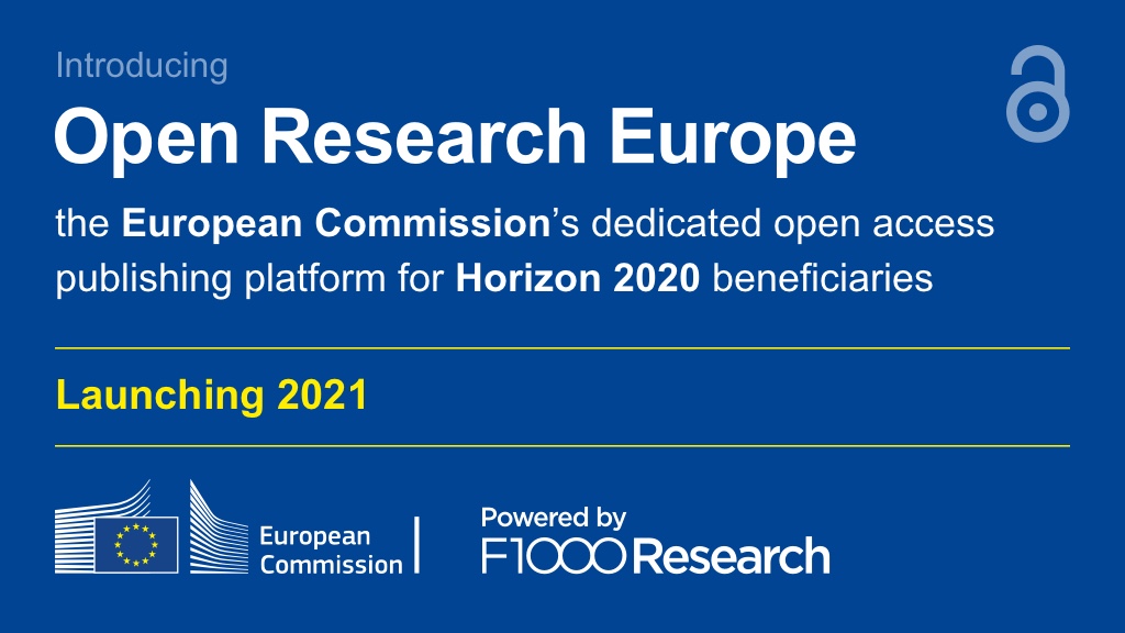 F1000Research's tweet photo. Introducing #OpenResearchEurope: a dedicated platform for publishing @EU_H2020 research openly and freely. Sign up here for updates: https://t.co/M1cRhhqURw #OpenAccess #openscience https://t.co/WGZRQEAcSX