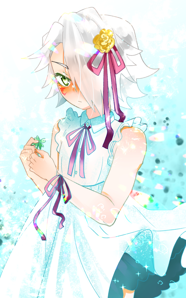 ないなら描くんだよ白ワンピ 男だけどギリギリ女の子に見えるみたいなライン難しい 九条カノン 日輪10西2p67aのイラスト
