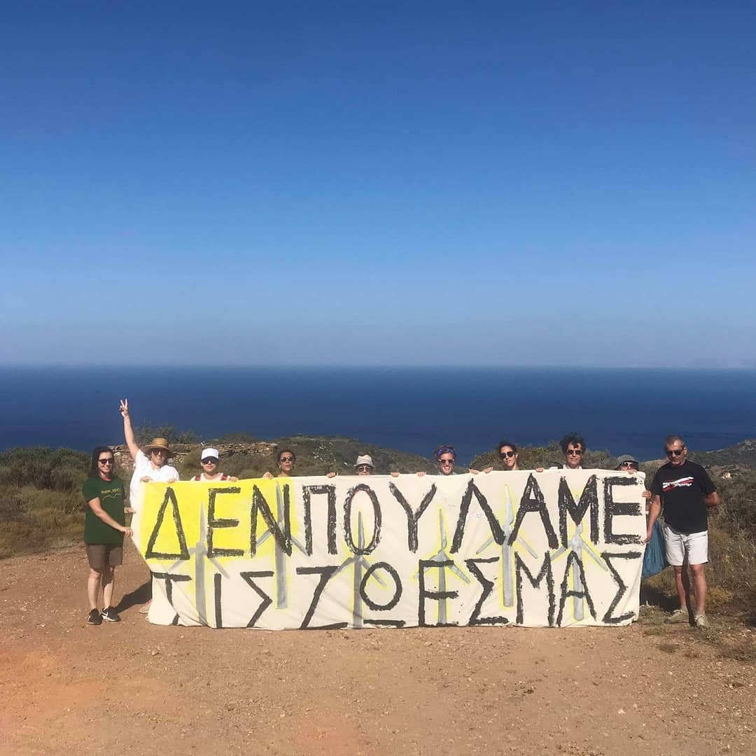 WindTurbinesGR's tweet photo. A collaboration between #DynamoKythira and #OutdoorActivitiesGreece, hiking in one of the areas of the proposed #Windparks #Kythira #disussion (photo outdoor acitivities greece) #tosesoses #save_greek_mountains #Greece https://t.co/R9ldjyoQQf