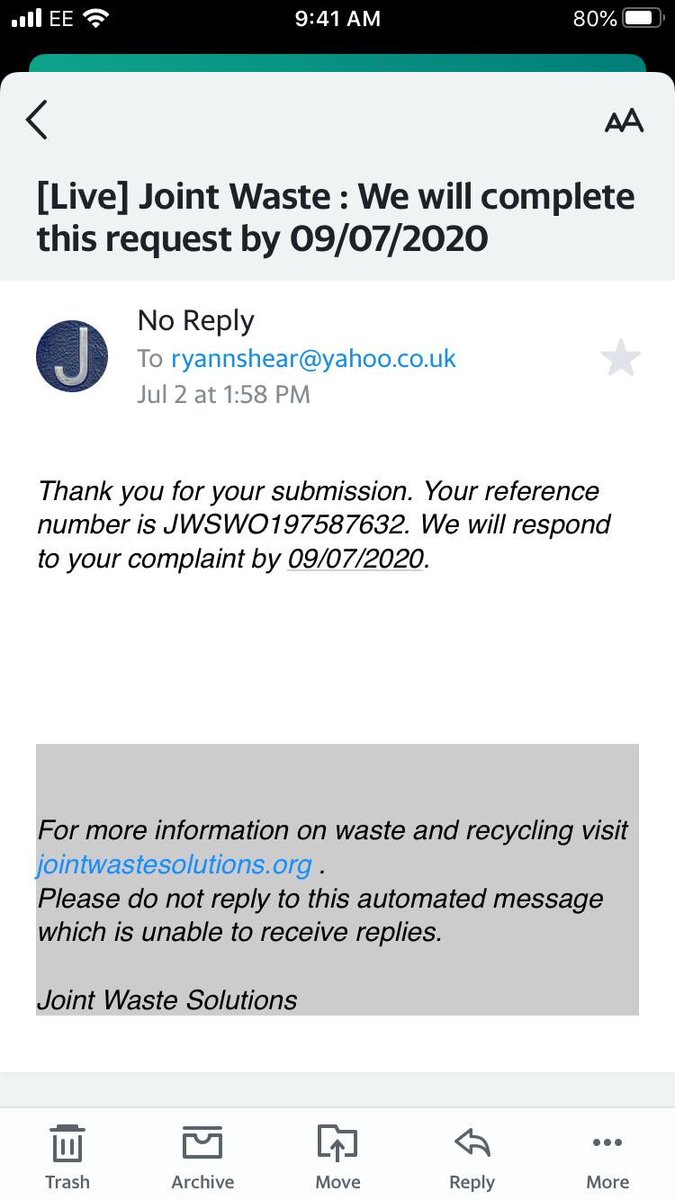 ryannshear's tweet photo. @SurreyNews @JointWasteSols @wokingcouncil 2/2 - After reporting a missed collection at the beginning of the month they still didn’t collect. They are providing a terrible service. I was promised a callback after a complaint 2 weeks ago and have heard nothing. Disgusting service. https://t.co/YPvJ8Btx8y