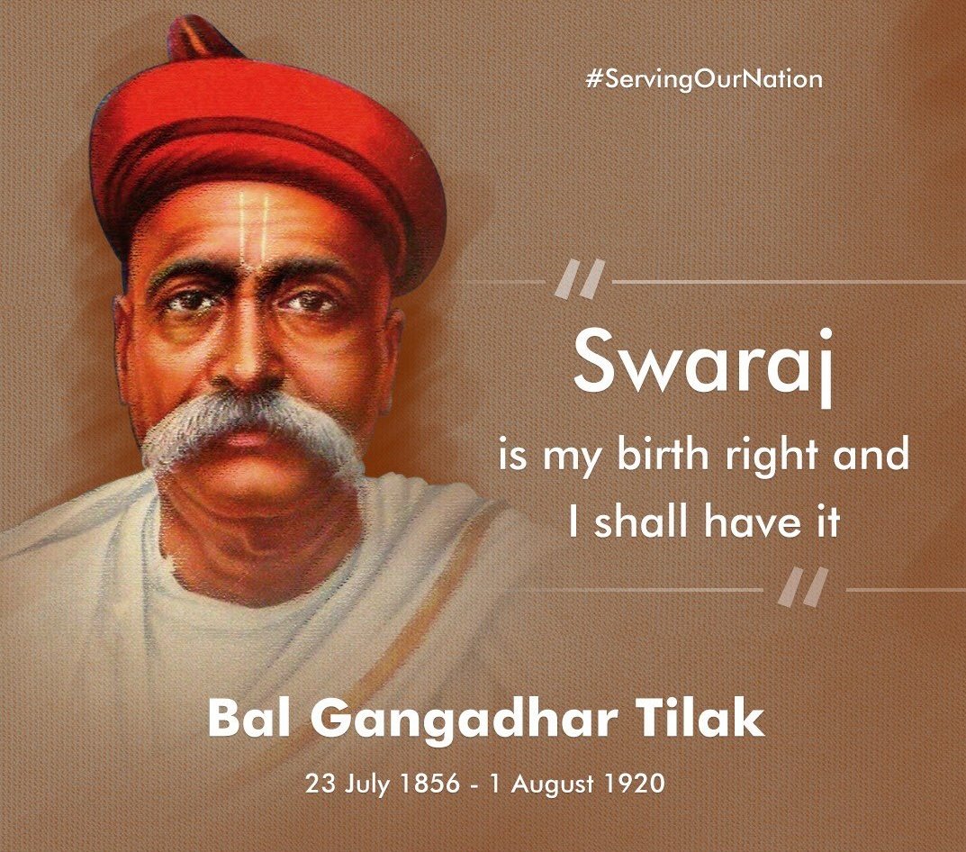 PRaj95179526's tweet photo. Another Best Slogan from a best leader. Also Remembering revolutionary freedom fighter Bal Gangadhar Tilak Sir ♥️ on his birth anniversary. https://t.co/2APk9QA0hY