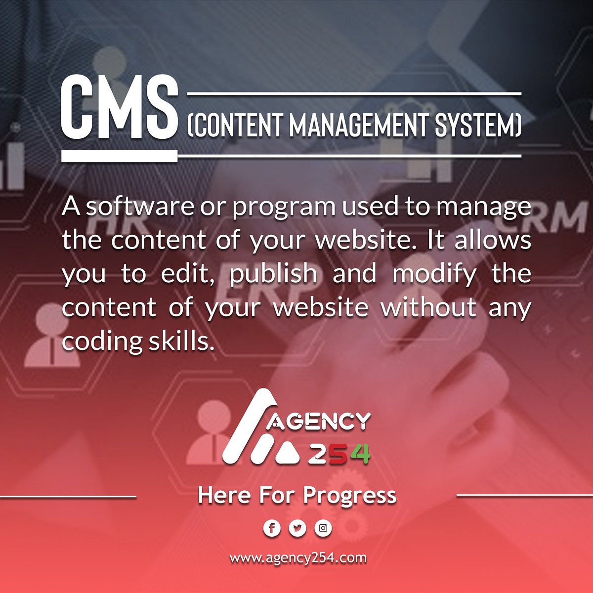 Agency254llc's tweet photo. Are you in control of your website🤔

#Hereforprogress #agency254 #webdesign #branding 

#WomenWhoCode #technews #gadgets  #android  #pro #software #programming #computer #gadget #security #mobile #coding #education #techie #future #ArtificialIntelligence #codingbootcamp https://t.co/TM8RznbJsC