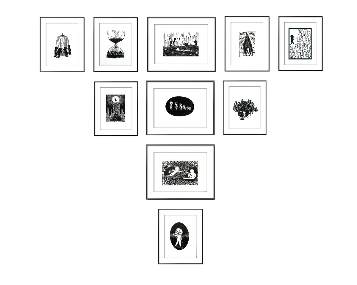 Tsinghua_AAD's tweet photo. Contemporary Narrative, Black and white woodcut prints, Chi Chengyuan, Candidate for Bachelor's Degree, Department of Painting
#GraduationDesign https://t.co/0HghRvz2T7