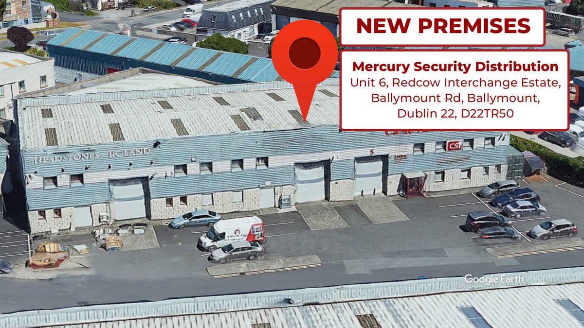 MercurySecD's tweet photo. https://t.co/e3mi9cwu6m
New Address: Unit 6, Redcow Interchange Estate, Ballymount Rd, Ballymount, Dublin 22, D22 TR50
Phone: (01) 299 5780 https://t.co/IGc5fw3aeJ