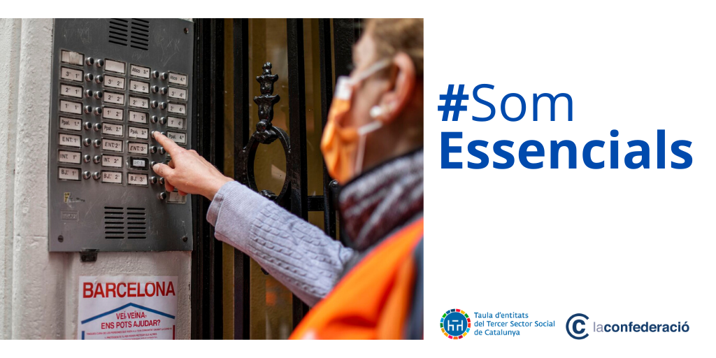 suaracoop's tweet photo. Les entitats del #TercerSector seguim al peu del canó. L’atenció i els suports que oferim a les persones més vulnerables no s’aturen ni s’aturaran mai. Som i fem un servei públic i #SomEssencials. https://t.co/GpZ4wnrmUi