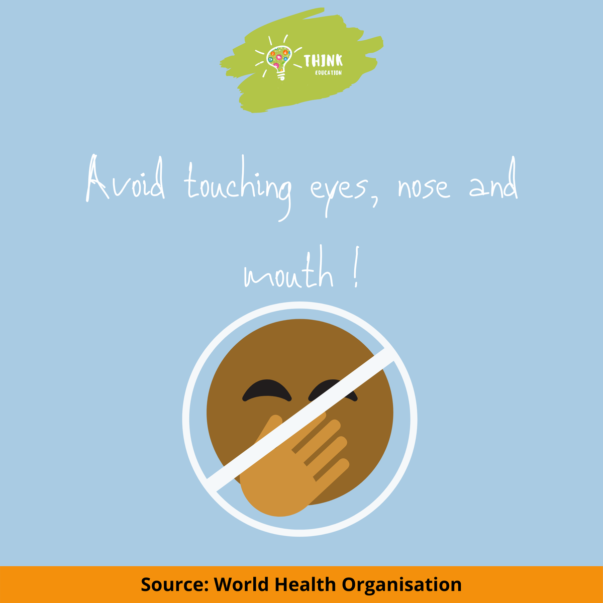 thinkedghana's tweet photo. Avoid contact with your face !
#SocialDistancing #COVID19 #Coronavirus #ThinkEducation #WorldHealthOrganisation #WHO #StaySafe #Quarantine #COVID19ISREAL #schooloperations #schoolmanagement #schoolimprovement #basicschools #LearningGrowingLeading https://t.co/gaaMjmqpiP