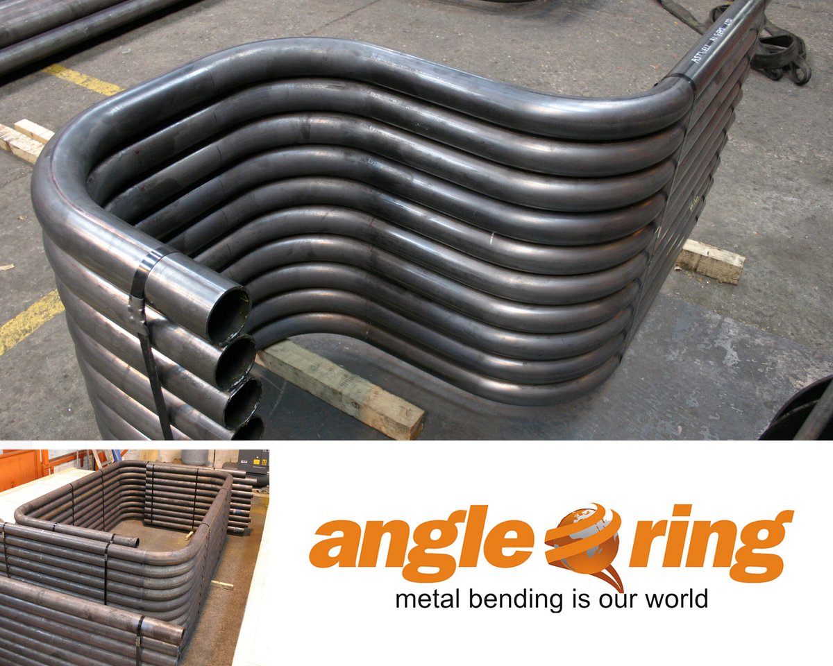 AngleRingCo's tweet photo. Here we have some 4D large radius mandrel bends in 60.3mm diameter tube, and some security 'goal post' barriers formed in-house on our #TubeManipulation machinery.

These examples feature two and three bends per single piece of tube.

#TubeBending #MandrelBends #RotaryTables https://t.co/A2k4ppkSiu