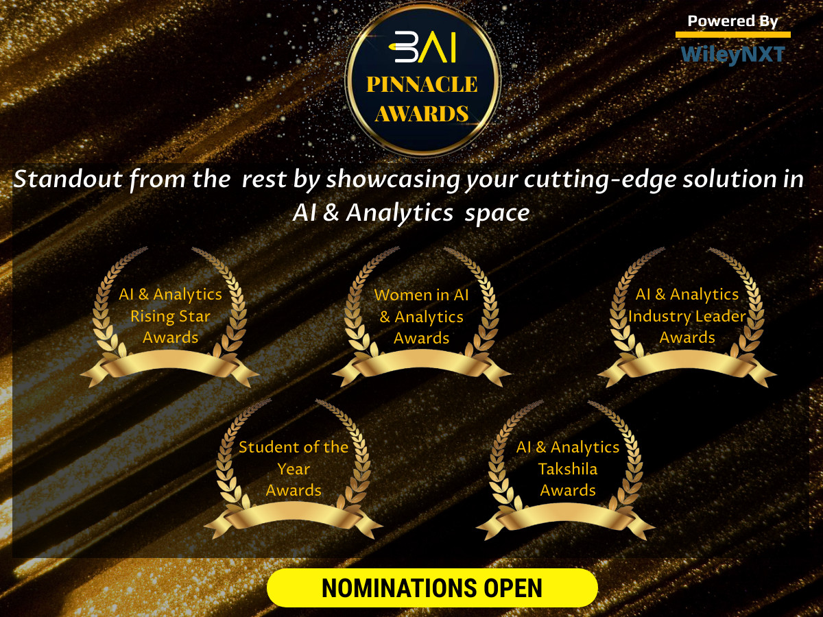 3AIplatform's tweet photo. 3AI Pinnacle Awards
Nominate on : https://t.co/JFCvI3Kmtb
#3AIPinnacle #womenintech #womeninai #education #university #school #college #ai #machinelearning #technology #datascience #deeplearning #python #programming #robotics #coding #tech https://t.co/fRIIVaoU6j