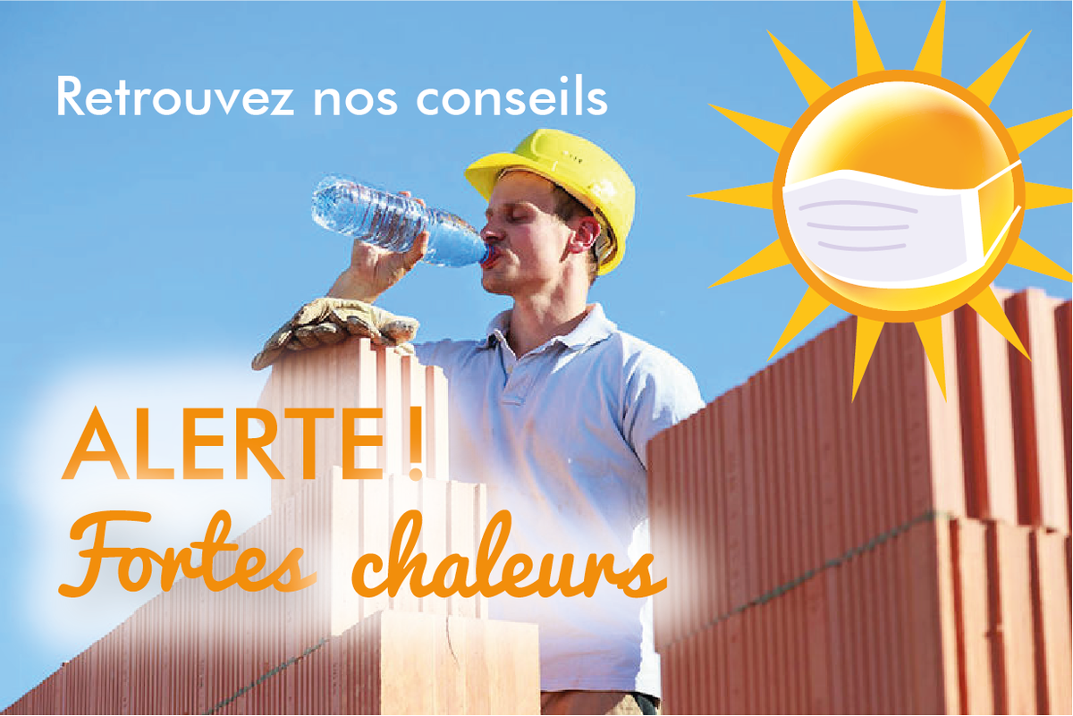 ☀ [ALERTE] Chaleur, canicule, travail &amp; Covid-19
Comment agir ? Comment concilier avec les mesures contre le covid-19 ? ☀

👉 Découvrez nos conseils de prévention et les bonnes pratiques à suivre !
👉 bit.ly/3fTeZaP