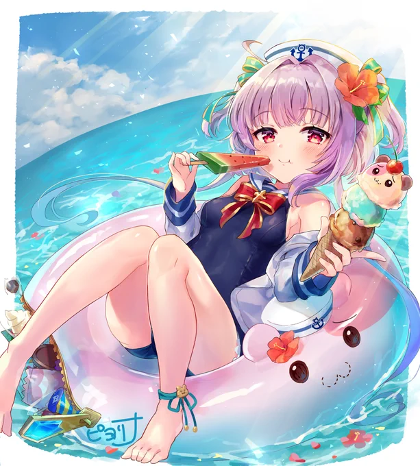 海の日ミルチャー(*'ω'*)!間に合った!

#ジェミニシード #ジェミニシードイラスト
#海の日 