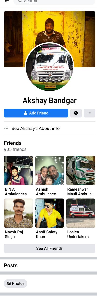 ObontiSamaiya's tweet photo. Look at this policeman who was in the house of the SSR on JUNE 14TH  in his Facebook friends he have staff of the green ambulance AKSHAY BANDGAR with both Facebook pages and name of this police is RAM YELGAR...😡😡HE IS FAKE POLICE AT SSR APARTMENT 😡
#SSRDidntCommitSuicide https://t.co/dXVoJX9nHC