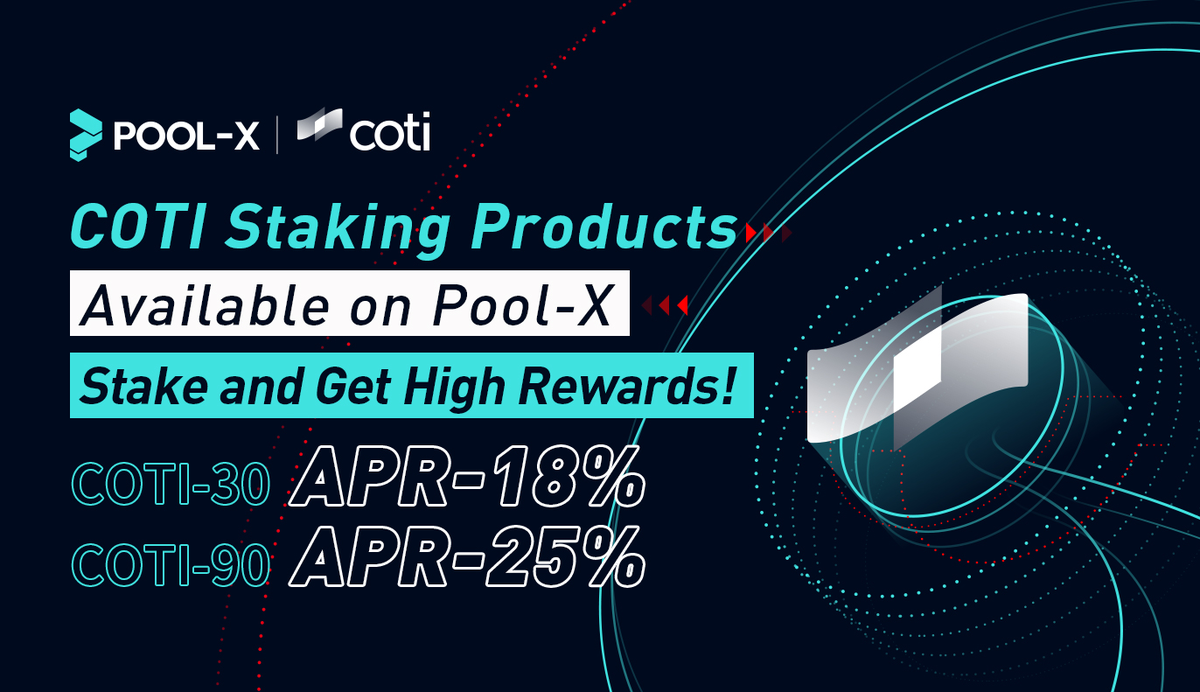KuCoin_Earn's tweet photo. Pool-X will launch COTI-30D and COTI-90D #staking! 

🤩 COTI-30D: 18% annualized profit return
🤩 COTI-90D: 25% annualized profit return

Subscription period: 20:00, July 24 - 23:59, July 30 UTC+8
Staking ➡️ https://t.co/IG87OLUDY8

Details: https://t.co/8vONALSwzl

@COTInetwork https://t.co/ZRFnUCVg2p
