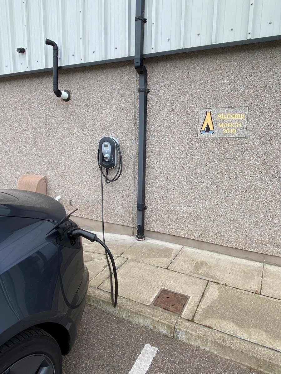 alchemy_ltd's tweet photo. Alchemy's products support any type of industry, including new low-carbon energy.  We've just installed an EV charging point at our Inverurie facility so any of our clients or suppliers making the move to electric/hybrid can get a top up when they visit! https://t.co/hiKSkjg4O0