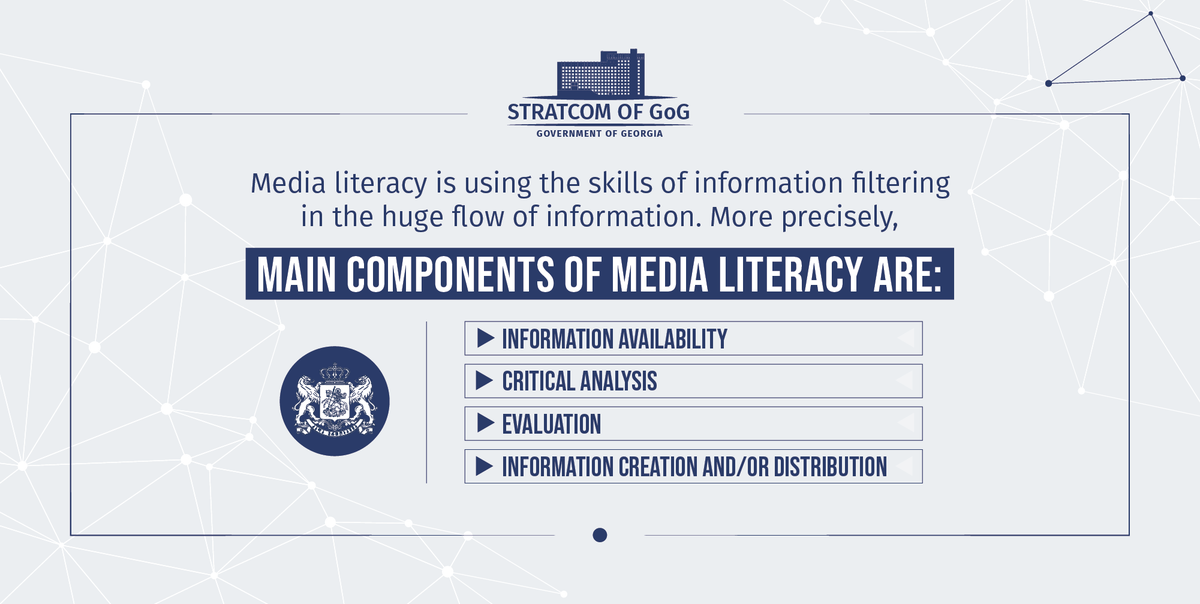 StratcomG's tweet photo. #Medialiteracy is the ability to create &amp; share new information. Its concept is related to critical &amp; creative thinking and the ability to identify different types of #Messages media is sending. https://t.co/gCtXLn5pHm