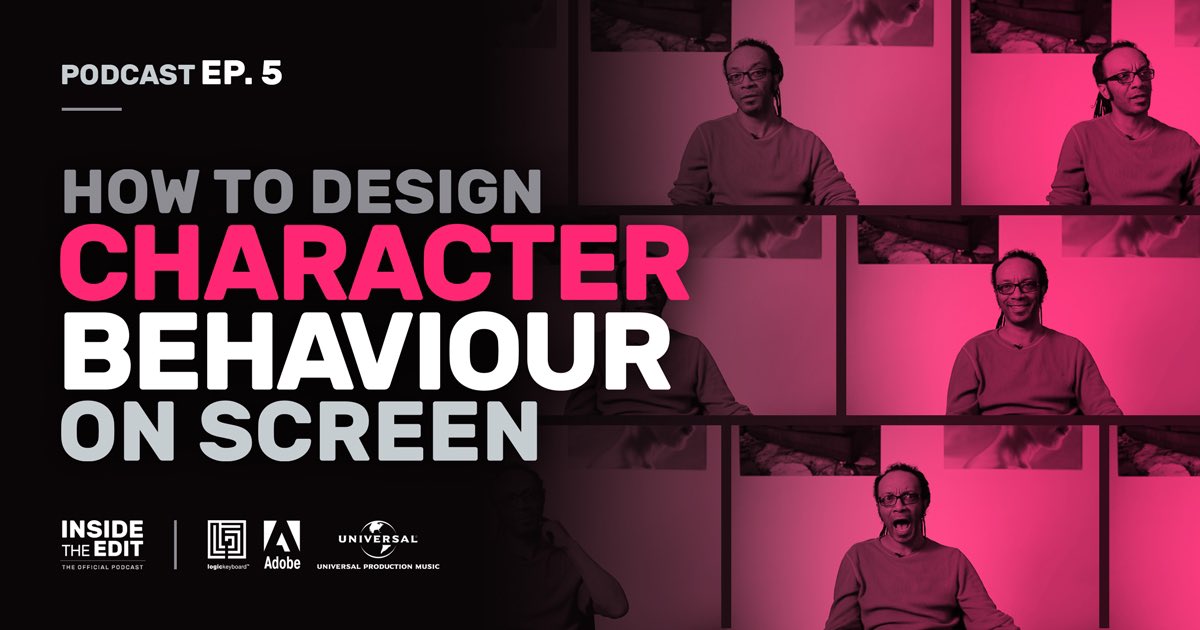 Episode 5: How to Design Character Behaviour on Screen is now live! podcast.insidetheedit.com In this week’s episode, I talk through how we should analyse human behaviour on screen and repackage it for our audience. Listen to win one of @LogicKeyboard amazing editing key boards!