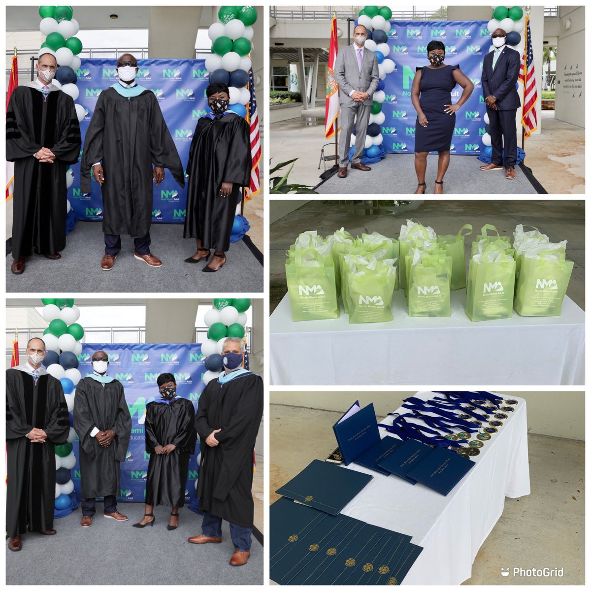 NorthMiamiAEC's tweet photo. “Drive-Through” Graduation a huge success. Congratulations to our students on their achievements. @MDCPSOperations @LuisEDiazDEOA @MDCPS @DASA1498 #IgniteTheVision #WonderfulWednesday #DriveByGraduation #NMAEC #AGreatStartToAnEvenGreaterFinish https://t.co/GS0xKNpLe3