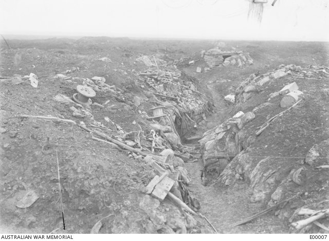 John, wrote numerous letters home and one of those letters provides a graphic account of the conditions at Pozieres.