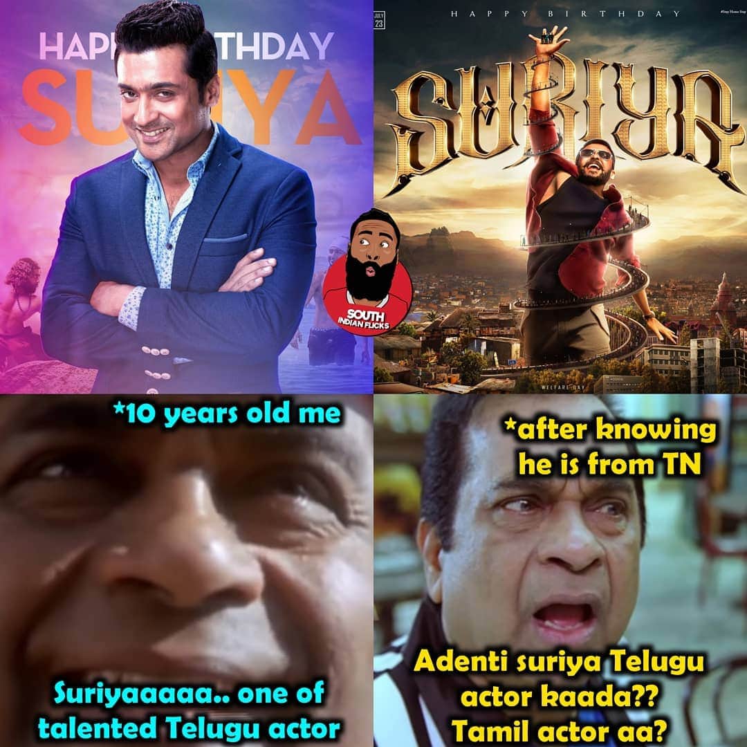 SuriyaFansClub's tweet photo. • The Reception he Got from Telugu States Was Unmatchable ❤️ They Owned him as their Hero 🤩

#HappyBirthdaySuriya

@Suriya_offl #SooraraiPottru https://t.co/Pfl29tbAIv