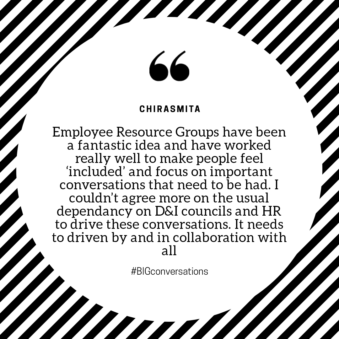 With #BIGconversations, we hosted a conversation with global leaders on the evolution of inclusive talent strategy.  

Given the current global crisis' impact on business, how will organizations need to evolve their culture?

This is what Chirasmita who joined us had to say!