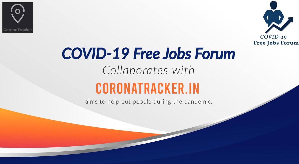 freejobsforum's tweet photo. We are happy to collaborate with @COVID19_INDIA.

Together this collaboration will aim to help out maximum people during this Corona Pandemic. 

@suyashjain_007 @rajatag4 @__salil_naik__ @NiketKamat
@SanketMarathe09 @ShreyKeny @__salil_naik__ @ProfADK

#FreeJobsForum https://t.co/5K0DKPbfPX