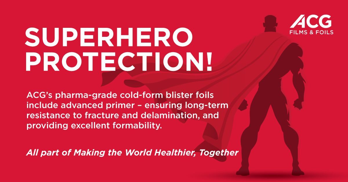 ACGWorld's tweet photo. Safeguard even the most sensitive of pharmaceutical products with utmost confidence, and extend their shelf life significantly with ACG superfoils. To find out more, request your sample of ACG superfoils now - https://t.co/3nNez8XXoW
#ColdFormBlisterFoils #BarrierPackaging https://t.co/Au86VtqdG5
