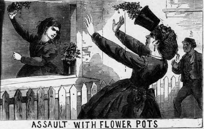 "assault with flower pots"

no new art today but this is why i love the victorians so much hahaha 