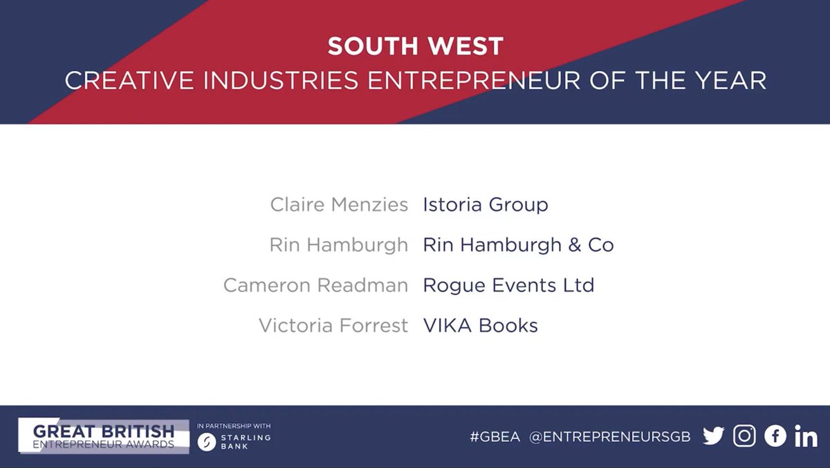 CamReadman's tweet photo. Good morning!! Guess what!? I’m a finalist for the Creative Industries Entrepreneur of the Year with the @EntrepreneursGB!! What a great honour and I’m among some other fantastic people! 

#GBEA #EntrepreneursGB #Entrepreneur #CreativeIndustries https://t.co/6BvvvbMIN4
