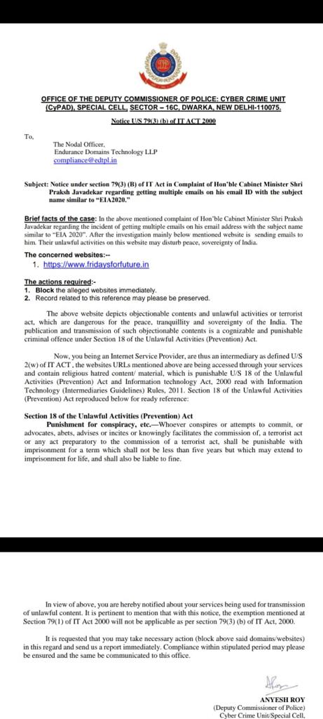 nit_set's tweet photo. Atrocious : Modi govt invoked draconian UAPA to shut down https://t.co/Onwi8Vjixn. Guess what the people at the website asked: For the govt to review its draft Environment clearance rules which severely dilute green protection. They asked thay people &amp; experts be consulted! https://t.co/8miqs4egyL