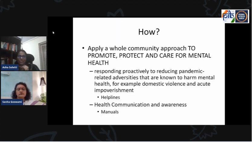 Need for a whole of community approach, need to make more and more resources available to everyone to fight mental health issues:  @TISSpeak Prof. Asha Banu Soletti http://pib.gov.in/PressReleseDetailm.aspx?PRID=1640628 #MentalHealthMatters