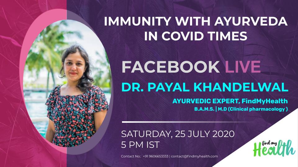findmyhealthnow's tweet photo. As we all are working hard to keep ourselves safe from #Covid_19, come join Dr. Payal, an Ayurvedic Expert, to understand immunity &amp; how we can use Ayurveda to protect &amp; enhance our body's natural defences. https://t.co/F1ru0rn3oG #COVID19India #pledgeforayurveda #ayurvedalife https://t.co/1kw9NsnWgq