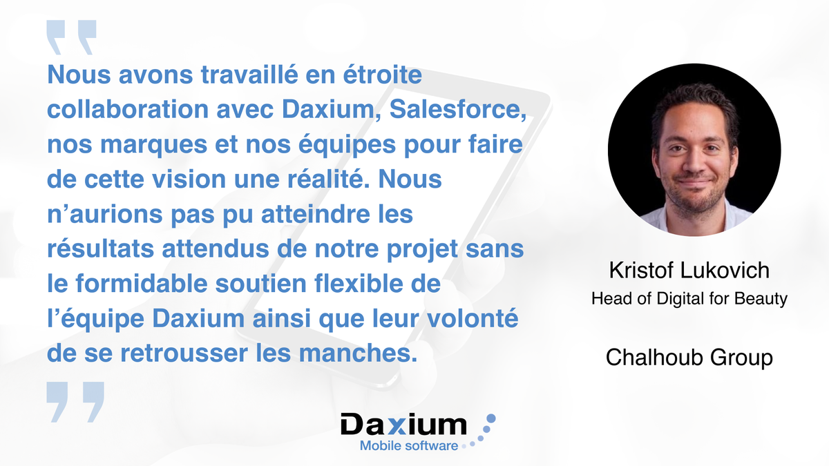 Nous sommes heureux de vous annoncer que <a href="/ChalhoubGroup/">Chalhoub Group</a>, acteur majeur dans la distribution de produits de #luxe au Moyen-Orient, a choisi l’#appmobile #retail de Daxium pour équiper ses conseillères #beauté en points de vente 👉 daxium.com/chalhoub-group…
