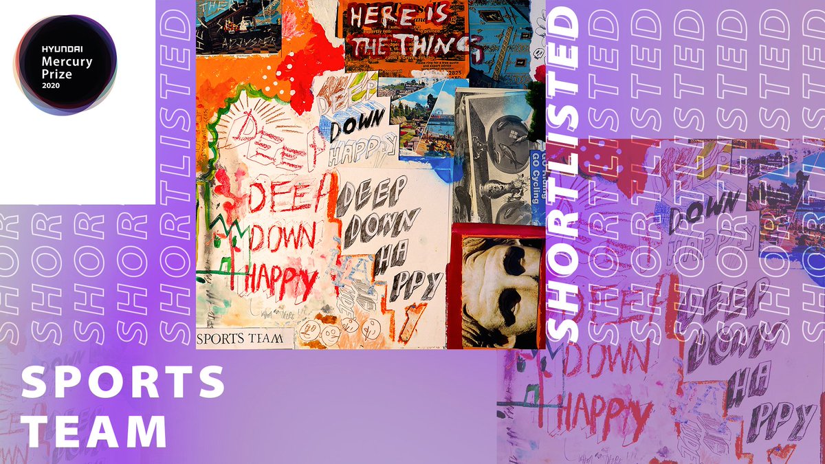 MercuryPrize's tweet photo. Shortlisted • The 2020 #HyundaiMercuryPrize Albums of the Year:
@SportsTeam_ - 'Deep Down Happy' https://t.co/SEaheHgGdw