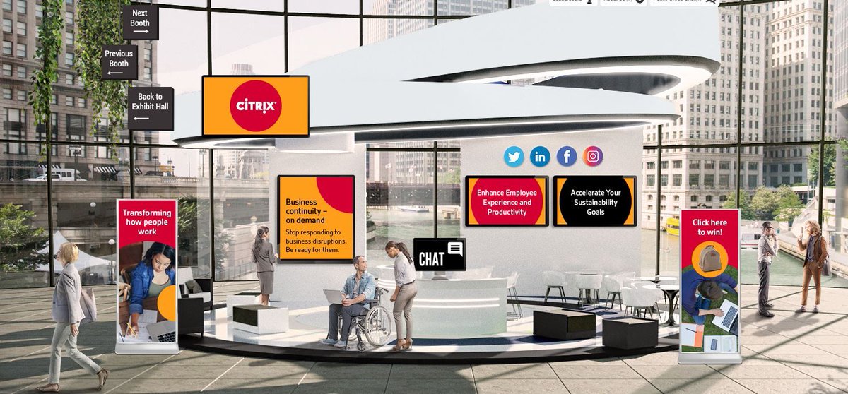 outsourcedchat's tweet photo. Citrix's digital booth at DIGIT Leaders Virtual Summit 2020! Outsourced Events have been supporting @citrix for over 18 years.
We can help you maximise your Virtual Sponsorship Package - contact us to find out more. #outsourcedevents #virtualevents https://t.co/9mnFBJaJoe