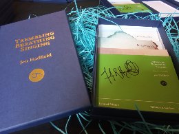 GuillemotPress's tweet photo. Day 4 packing boxes. We're rattling through the pre-orders and they should be all on their way before the weekend. If you want your copy of @hadfield_jen's Trembling / Breathing / Singing to join them, there's still time to order here: https://t.co/ssAAssE1Yj https://t.co/r5IPaR3Kfn