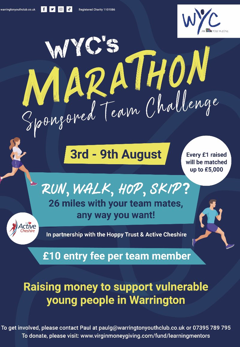 DeptHT_MrV's tweet photo. @UTCWarrington are looking to put a team together to help support this cause. I’m looking for students past/present/future to make up the team alongside UTC staff. If interested please get in touch. #Charity #community #running https://t.co/tskzK3FkeS