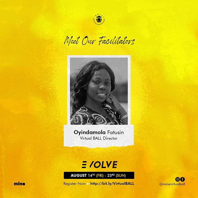mineTMabeokuta's tweet photo. Oyindamola Fatusin has been our BALL Director since 2017 and we have enjoyed her leadership.

She is coordinating our first Virtual BALL and she is already doing a fantastic job with it. https://t.co/Kt4MReKHTv