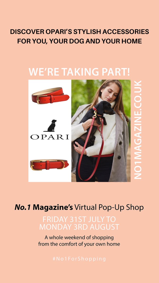 opari_design's tweet photo. We’re very excited to be taking part in @No1magazine Virtual Pop-Up 
#oparidesign #no1forshopping #onlineshopping #dogs #dogmum #doglife #gifts #shoppingideas #doggifts #Dog #lovemydog https://t.co/FNn49gyOew