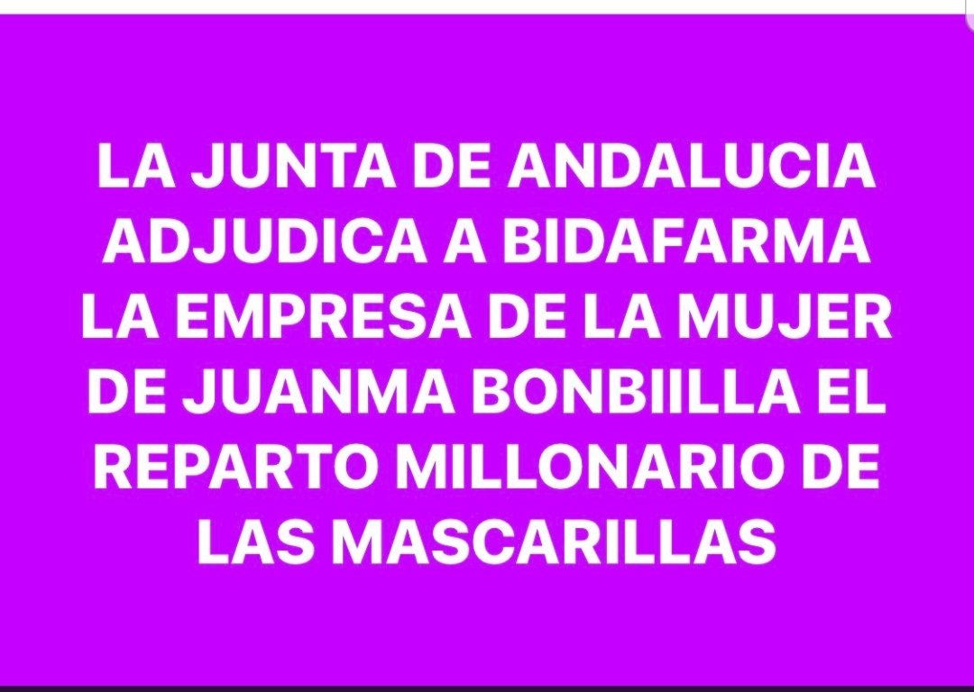 CsGdelSur's tweet photo. @jmapontem @JuanMa_Moreno Desmantelada total, lo conozco de primera mano .. y este no tan  bobo quiere que con las mascarillas del negocio de su mujer minimicemos el riesgo. https://t.co/vcuxWnfyGV