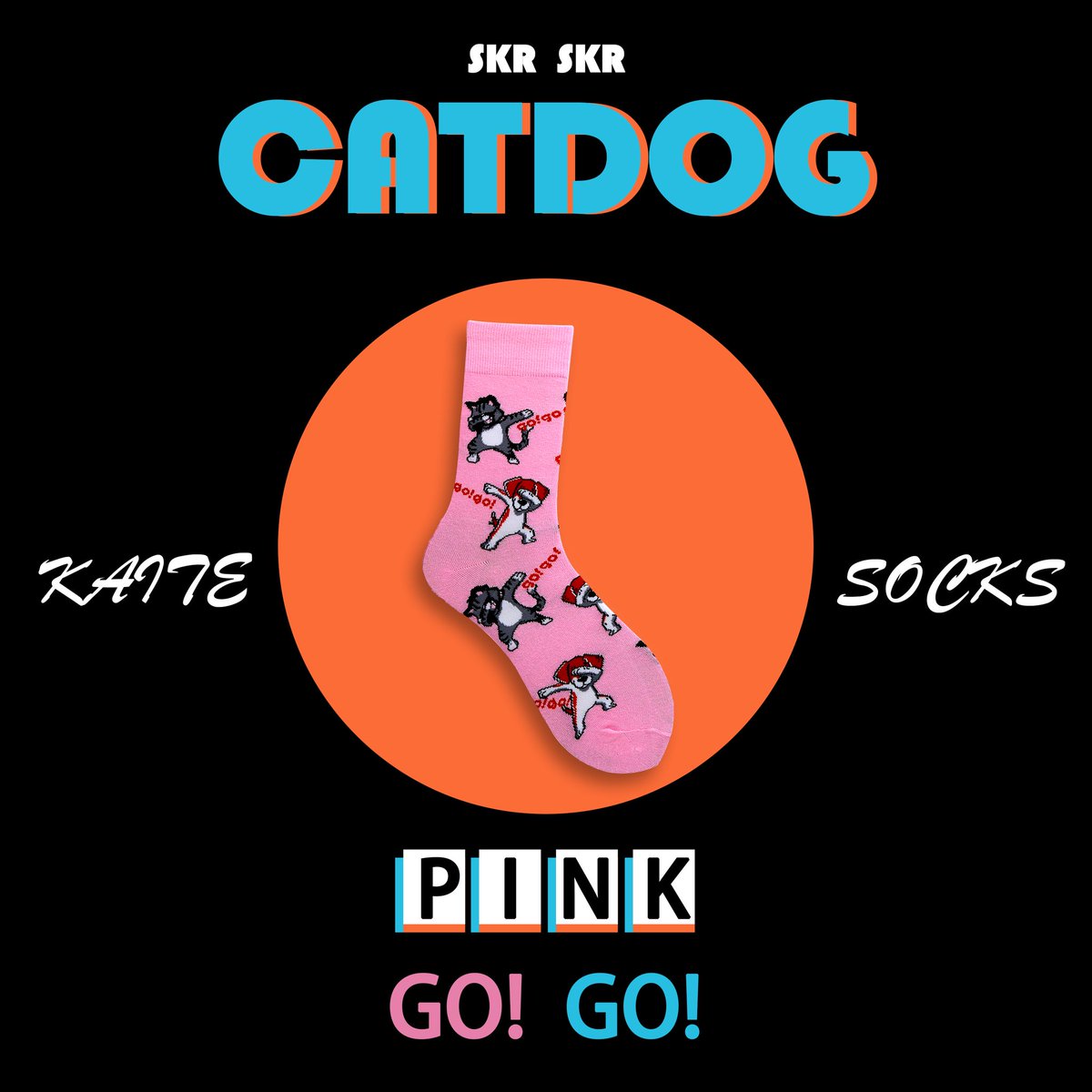 Pink socks, cute dog and cat patterns, don't look at it so cute, in fact, it can be worn by men and women, and it is also very good with clothes. #socks
kaitesocks.com