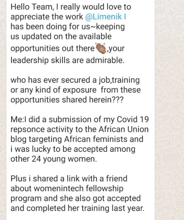 miconyango's tweet photo. Yup you don’t need to know someone to get access to the hundreds of opportunities shared weekly. The only thing stopping you is, applying yourself and be committed to fulfilling the requirements. Don’t give up! Empowering 4gottenbottomillions! #IkoKaziKE ⁦@ChiroFriday⁩ https://t.co/4Ej3j5VXjC
