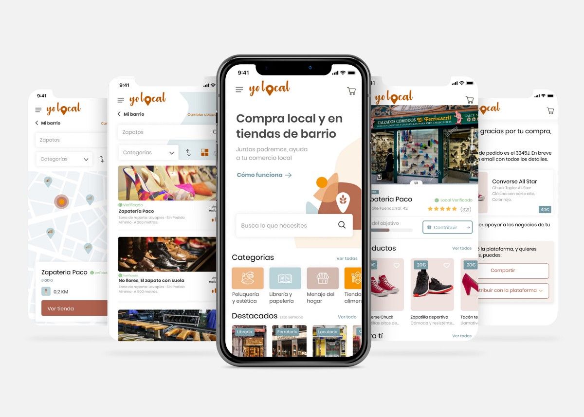uxerschool's tweet photo. Te presentamos “Yo Local”, un marketplace de tiendas de barrio que ayuda a los vecinos que quieren conseguir productos locales y de calidad paraconseguir un impacto positivo al comprar en un comercio cercano. Otro proyecto del #COVID19challenge https://t.co/yWLwNgQDmg #uxdesign https://t.co/AMzDhvSyJB